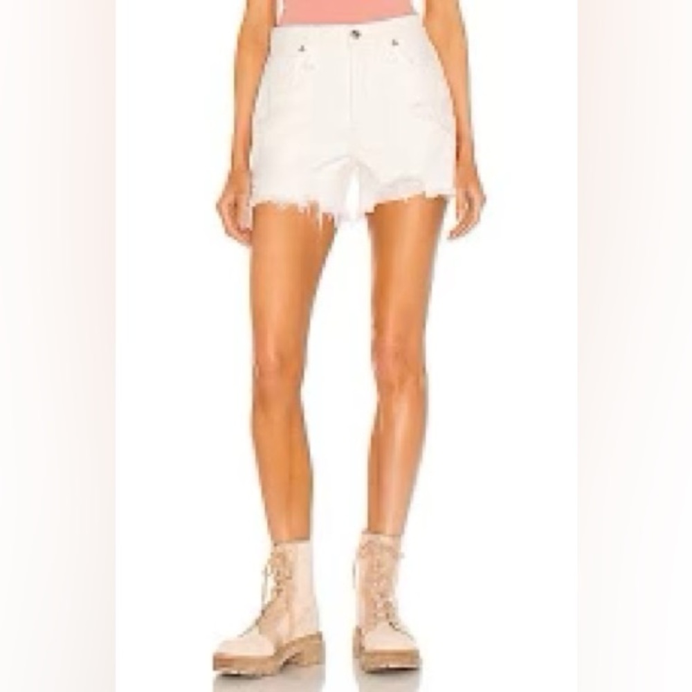 Free People Shorts Women’s 30 100% Cotton We The Free Cream Makai Cutoff Revolve